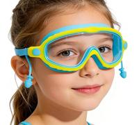 Occhialini da nuoto per bambini, 14 x 7 x 4 cm, con cinturino in tessuto, anti-appannamento, protezione UV, occhiali da nuoto per ragazzi, per spiaggia, fiume, vacanze, surf, piscina, vacanze estive