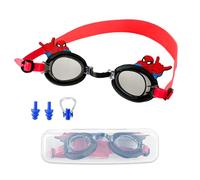 Occhialini da Nuoto per Bambini 3-12 Anni, Occhialini Piscina Anti Appannamento Regolabili, Nasello Flessibile e Protezione UV, con Tappi per Orecchie, Clip per Naso e Custodia