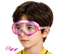 Occhialini da nuoto per bambini, occhialini da nuoto con clip per naso e tappi per le orecchie, anti-appannamento, a prova di perdite, per bambini, per nuoto, piscina, spiaggia, immersioni