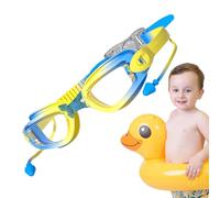 Occhialini da nuoto per ragazzi, occhiali da nuoto per giovani, occhiali da nuoto anti-appannamento, cinghia confortevole, protezione UV, visione chiara, senza perdite, per giovani, con bou