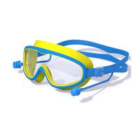 Occhialini da Nuoto Polarizzati, Arena Cobra Ultra Swipe, Con un Paio di Tappi per le Orecchie, Anti-Appannamento Anti-Perdite, Ponte Nasale Autoregolante per Uomo Donna per 3-12 Anni (Blu e Giallo)