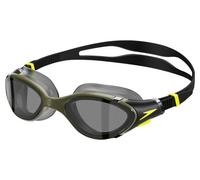 Speedo Unisex Biofuse 2.0 SwiMing Goggles | Patented Easy Adjustment | Anti-fog | Anti-leak | Enhanced Fit | Improved Comfort, Olive Night/Black/Smoke, One Size