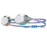 Occhialini da nuoto tyr black ops 140 ev mirrored blu rosa