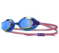 Tyr black ops 140 ev occhiali nuoto donne blu/rosso specchiati