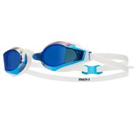 Occhialini da nuoto tyr stealth x mirrored performance blu bianco