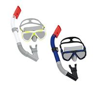 Occhialini da Snorkeling e Boccaglio Bestway Bianco Blu scuro Adulto (1 Unità)