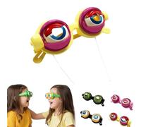 Occhialini da strizzare, con cordino lampeggiante, divertenti accessori per feste per spettacoli, spettacoli e scherzi nel Regno Unito, regalo divertente per adulti e bambini (giallo)