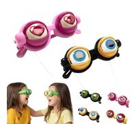 Occhialini da strizzare, con cordino lampeggiante, divertenti accessori per feste per spettacoli, spettacoli e scherzi nel Regno Unito, regalo divertente per adulti e bambini (MIX-A (2 pezzi)