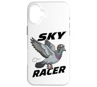 Occhialini da volo Sky Racer Racing Pigeon Funny Bird Custodia per iPhone 16 Plus