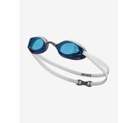 Occhialini Nike Swim Legacy Goggle bianco con lenti a trasparenti blu