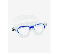 Occhialini nuoto Cressi Cobra bianco blu con lenti trasparenti