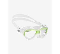 Occhialini nuoto Cressi Cobra bianco verde con lenti trasparenti bambini