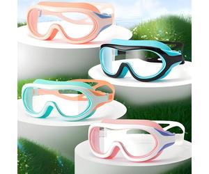 Occhialini Piscina Bambino con Tappi Impermeabile per Mare, Bambini