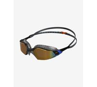 Occhialini Speedo Aquapulse Pro Mirror nero con lenti a specchio arancione