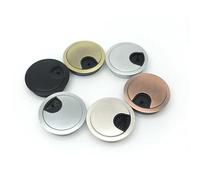 Occhielli da scrivania, 6 pezzi, copertura per fori in filo metallico, 53 mm, per computer, scrivania, tavolo, passacavo, foro per cavi, ferramenta per mobili (D)