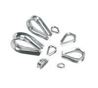 Occhielli Della Fune 100 pezzi 304 Morsetti di protezione for funi metalliche in acciaio inossidabile M2 M3 M4 M5 M6 M8 Rigging Ancoraggio Linea Redancia Morsetto ad anello Anello di filo(M4)