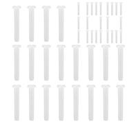 Occhielli di Badminton, 100 Pezzi di Occhielli per Racchetta di Badminton, Tubo protettivo, Occhielli in Nylon Trasparente Bianco per Utenti di Livelli