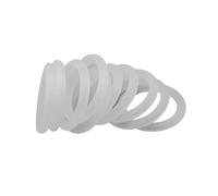 Occhielli di gomma, O-ring di tenuta impermeabili in silicone bianco da 10 pezzi 155x160.3x2.65mm, ID 155mm, OD 160.3mm, CS 2(160x165.3x2.65mm(10pcs))