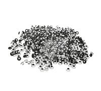 Occhielli in metallo Occhiello occhiello 500 pezzi Robusto pregevole fattura Materiale in ferro di alta qualità per bagagli Scarpe Cappelli Design Accessori di abbigliamento (YK4/5-C12 (nero opaco))