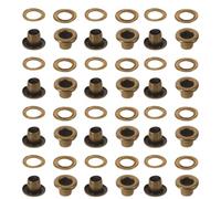 Occhielli Metallici con Rondelle per Tessuti e Pelle(Antico Bronzo) | 200 Pezzi Ferro Dalla Superficie Liscia, Bordi Non Taglienti, Distribuzione Uniforme della Forza, Resistenti All’Usura