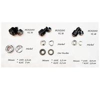 Occhielli metallici VL 50 in Alluminio - Confez. da 500 pezzi, Colore Nikel