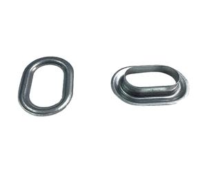 Occhielli Ovali Antiruggine in Metallo 42x22 mm con Contropiastra