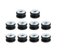Occhielli per Carene Moto, Occhielli in Gomma per Moto M6 Bullone Kit Assortimento Anelli di Tenuta in Gomma per Carenature Carenatura (10 Pezzi)