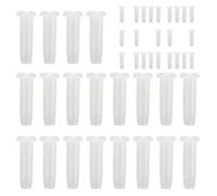 Occhielli Per Racchette Badminton,100 Pezzi Occhielli Per Racchetta | Tubi Protettivi Sostitutivi In Nylon Trasparente Bianco Per Manutenzione Corde
