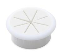 Occhielli per scrivania Passacavi da scrivania da 60 mm, organizer for cavi, copriforo for cavi for mobili da ufficio(White,50mm)