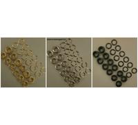 Occhielli & Rondelle,Oro Dorati,Nichel Argento & Gunmetal Bronzo,Id 4MM & Od 6MM