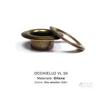 Occhielli vela VL50 conf 100/1000 pz Ø22mm alluminio ferro ottone anelli metallo