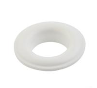 Occhiello a pressione manuale in plastica con occhiello regolabile in resina interno 15 mm esterno 28 mm per un fissaggio affidabile in plastica senza problemi di ruggine metallica (10 pezzi bianchi)