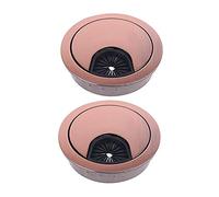 Occhiello da scrivania, porta di uscita del cavo dell'anello tenuta computer base coperchio foro della in lega zinco 2 pezzi(D,80mm)