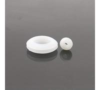 Occhiello passacavo in gomma, 100pcs Occhiello Blakc Gomma Bianca Cablaggio Grommets Ring, Via Cavo Su Due Lati Della Bobina O-ring Di Tenuta Anello Di 3mm / 4mm / 5mm / 6mm / 7 Millimetri / 8mm / 10m