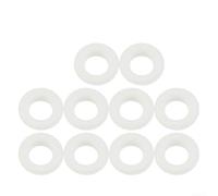 Occhiello regolabile in plastica in resina per strumento a pressione manuale interno 15 mm esterno 28 mm, fornendo chiusura autobloccante in plastica senza problemi di ruggine (10 pezzi bianchi)