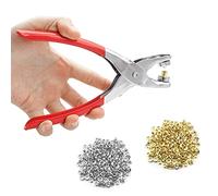 Occhiello Strumento Kit, 400 Pcs 6.2 inch Pinza Occhiellatrice, Grommet Kit Occhielli per Teloni, Strumento Grommet per Tendine Teloni Borse Scarpe Abbigliamento Cappello