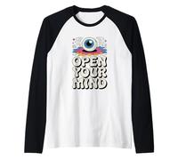 Occhio Apri la Tua Mente Visione Maglia con Maniche Raglan