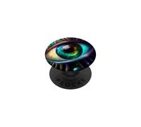 Occhio arcobaleno la bellezza nell'oscurità PopSockets PopGrip Adesivo