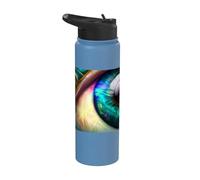 Occhio arcobaleno la bellezza nell'oscurità Stainless Steel Insulated Water Bottle