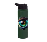 Occhio arcobaleno la bellezza nell'oscurità Stainless Steel Insulated Water Bottle