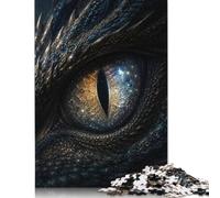Occhio del Drago Cosmico Blu Puzzle 1000 Pezzi, Gioco di Famiglia | Stile fantasy celeste, Modello in scala dettagliato, Sfida, Rompicapo, Arte del drago mitico, Sfida Puzzle, 14+, 70x50cm.
