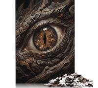 Occhio del Drago di Fuoco Puzzle 1000 Pezzi, Stile fantasy celeste | Modello in scala dettagliato, Decoro fantasy luminoso, Regalo per Adulti, Gioco, Puzzle per Adulti, 14+, 70x50cm.