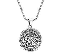 Occhio dell'Annata di Horus Pendente per Gli Uomini Ankh Croce Collana Rune Fashion Biker Amuleto Gioielli Regali