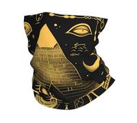 Occhio di Anubi Egiziano Piramide Geroglifici Dorati Unisex Headwrap Multiuso Ghetta da Collo Multifunzione Sciarpa al Collo per Arrampicata Motocicletta Pesca