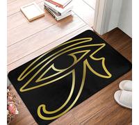 Occhio Di Egiziano D'Oro Ankh Egitto Tappeto Ingresso Casa Resistente Tappetini Porta Dingresso Antisporco Zerbino Di Benvenuto Per Camera Letto Soggiorno Balcone 40X60 Cm