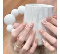 Occhio di gatto Unghie Artificiali Breve Piazza Premere Su Unghie Con Archi Coperture Piene Acrilico Unghie Finte