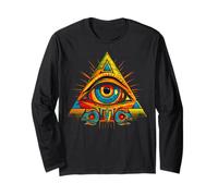 Occhio Di Horus Piramide Mitologia Egiziana Antico Egitto Maglia a Manica