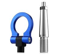 Occhio di Traino Gancio di Traino, Gancio di Traino con Anello Pieghevole da avvitare sul paraurti Anteriore e Posteriore Multicolore(Blue)