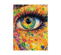 Occhio Dipingere con i Numeri Adulti Flower Dipingere con i Numeri Bambini 70x50cm, Kit Pittura Adulti con Colore Impermeabile Canvas per Quadri Moderni Soggiorno Decorazioni Parete Regalo 2YH-7468