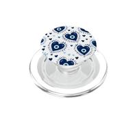 Occhio greco blu scuro malocchio occhio carino cuore PopSockets PopGrip per MagSafe